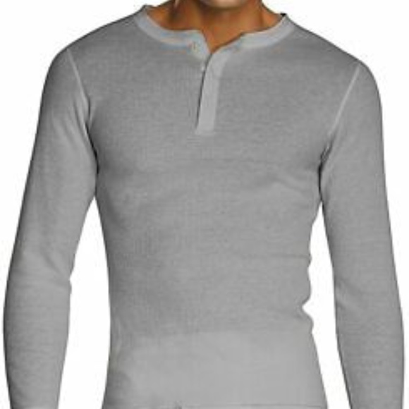 Hanes Thermal Henley Tagless X-temp - Picture 1 of 1
